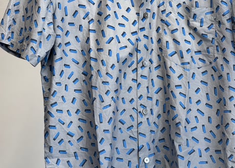 louis vuitton logo silk shirt