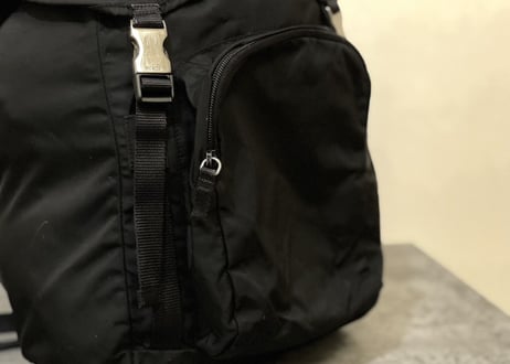 prada back pack black