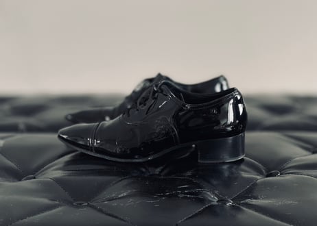 chanel "coco" logo heel dress shose