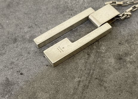 gucci silver necklace