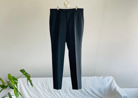 lanvin peaked black  lapel set up suit