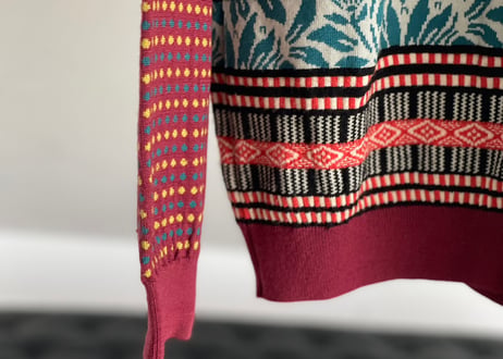 kenzo mulch colar stripe knit