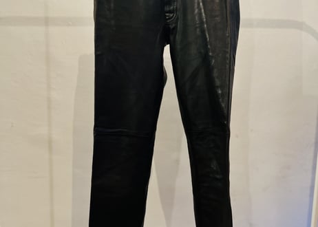 agnes b leather pants made in france