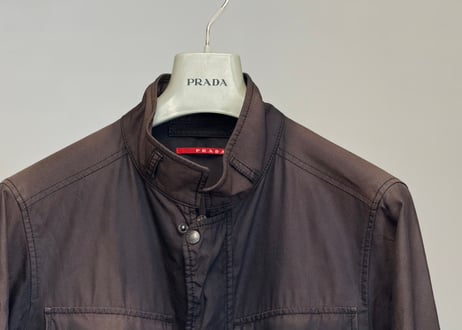 prada stand collar jacket