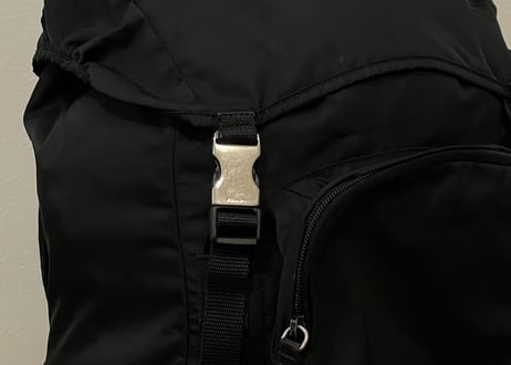 prada back pack black