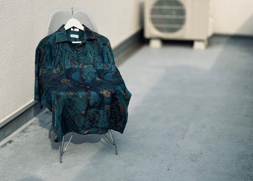 【最高級シルク】 80s Dior シャツ　ジオメトリック　ヴィンテージ　美品 最高級シルク】 80s Dior シャツジオメトリックヴィンテージ美品