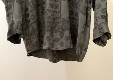 lanvin over size cupro shirt