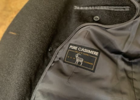 90s pure cashmere chester chesterfield coat