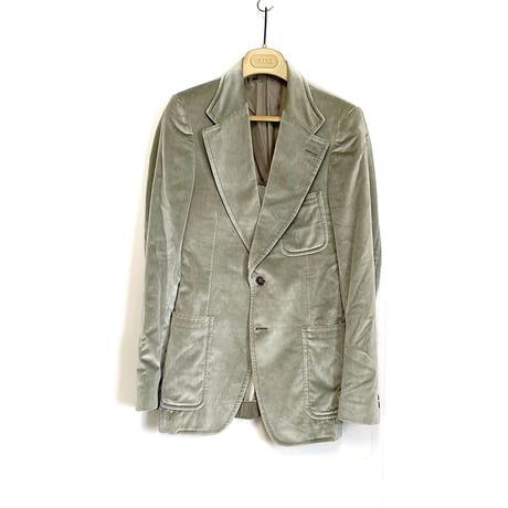 gucci silk velvet tailored jacket