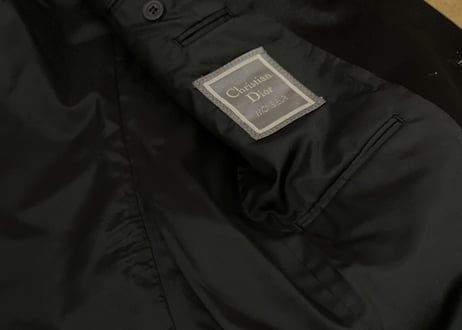 christian dior tuxedo set up suit dead stock