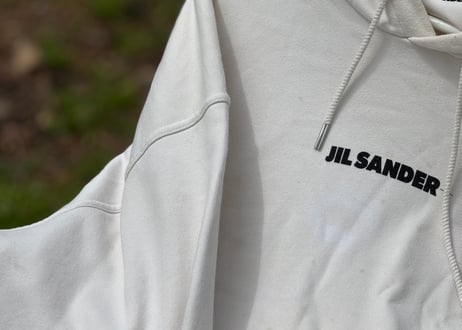 jilsander ”Meier 期” oversized logo hoodie