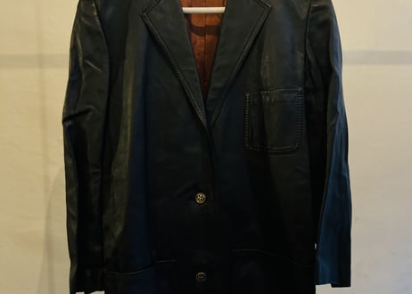80's balenciaga leather jacket made in belgium