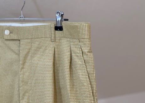 christian dior check wide trousers
