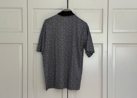 hermes "総柄" polo shirt