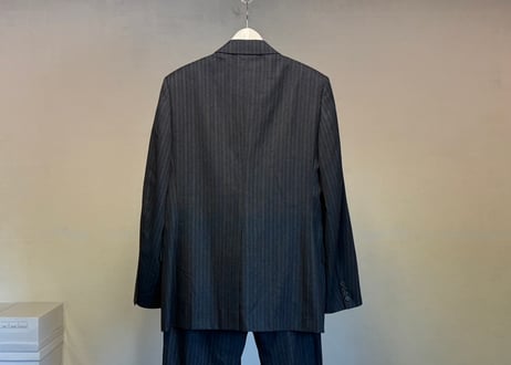 dior stripe single set up suit