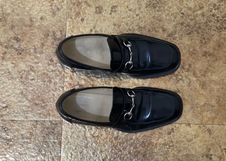 gucci bit loafer uk9