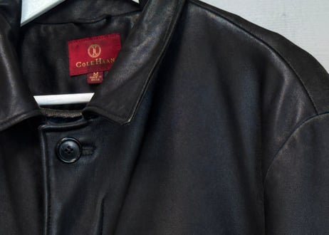 cole haan lamb leather coat