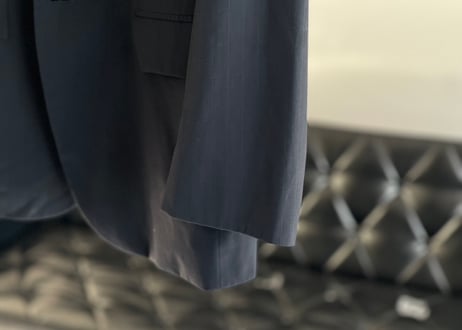 jilsander "本人期" stripe set up suit