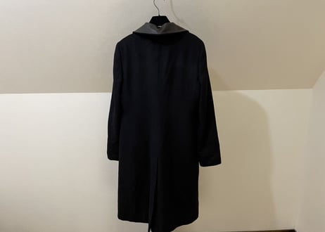 gucci leather switch long coat