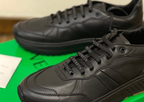 bottega veneta 2019aw leather sneakes black 41 dead stock