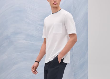 hermes 2025ss "H logo" saddle stitch pocket tops