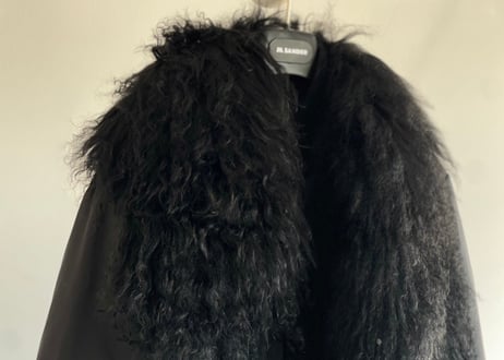 giorgio armani mongolian lamb fur stole
