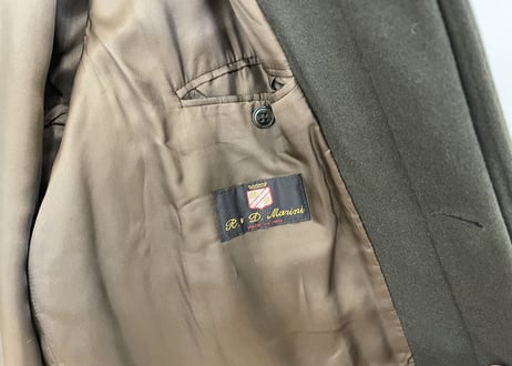 80-90 made in Italy  cashmere coat moss green