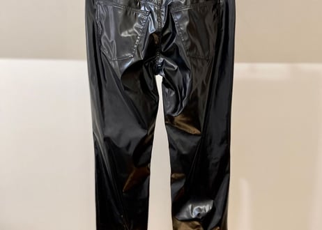 mm6 maison margiela 2020ss fake leather pants dead stock 38