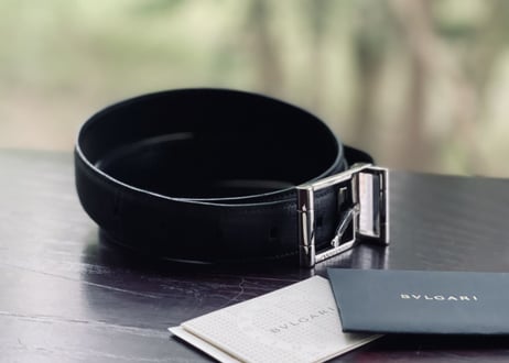 bvlgari 2021aw leather belt