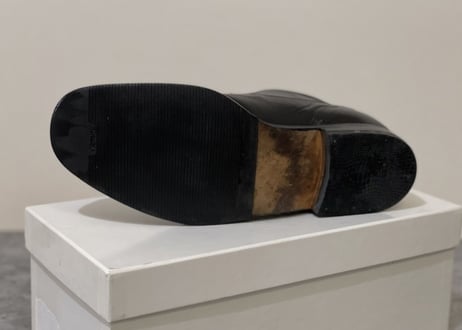maison margiela 2000s leather dress shose