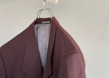 gianni versace "初期" bordeaux double set up suit