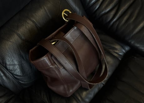 old coach leather bag