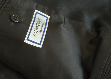yves saint laurent tuxedo set up suit