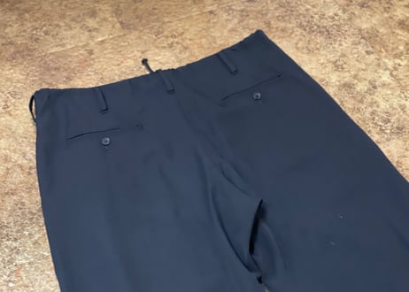 yohji yamamoto pour homme eazy wool wide pants