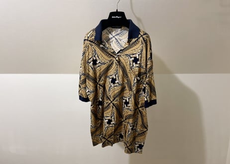 salvatore ferragamo open open collar polo shirt