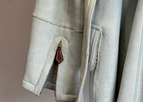 hermes mouton leather coat