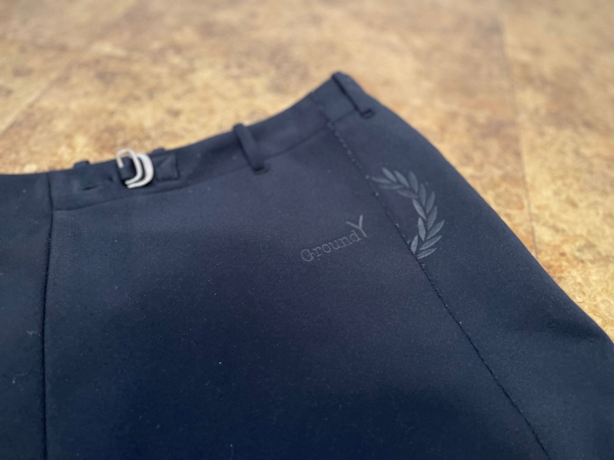 ground y yohji yamamoto × fred perry sarrouel