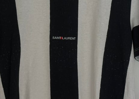 saint laurent 2020ss stripe rogo tops