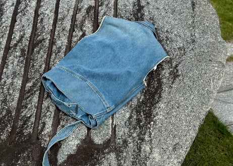 maison margiela sleeveless denim jacket