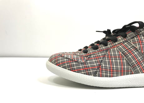 2019aw maison margiela check german trainer 41 dead stock