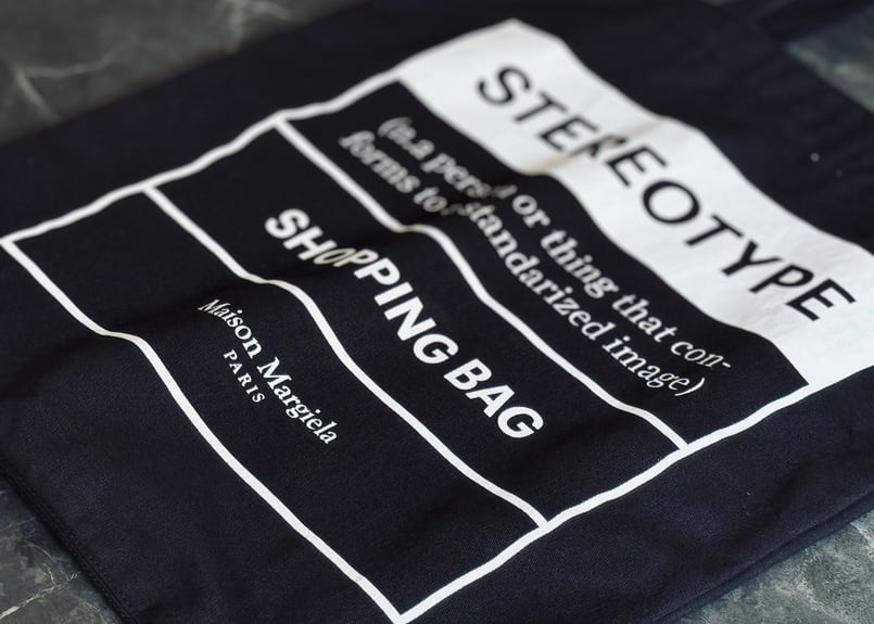 maison margiela stereotype tote bag | weekend t