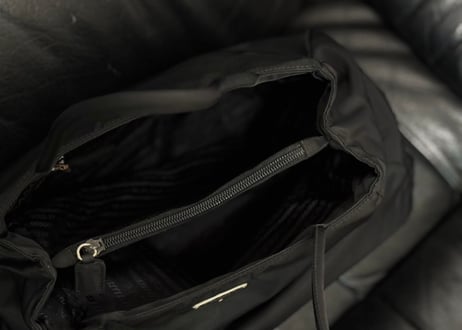 prada nylon logo bag