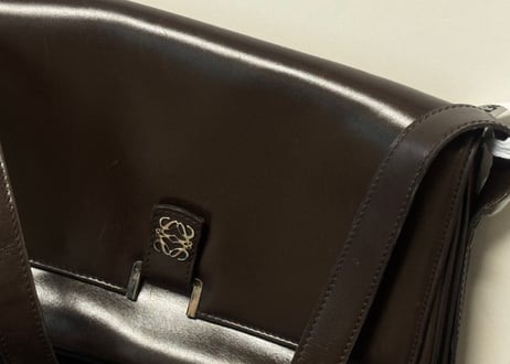 loewe leather anagram shoulder bag