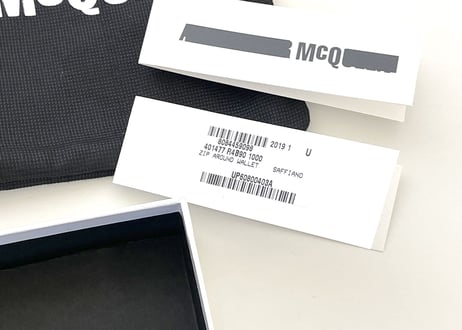2019ss mcq alexander mcqueen half zip wallet dead stock