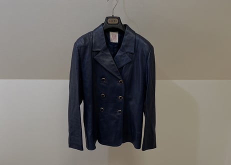 loewe leather double jacket