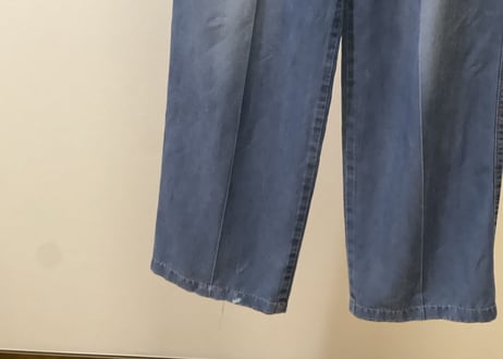 80s kenzo wide tack denim