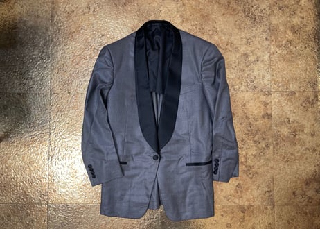 80-90s balenciaga silk tuxedo jacket
