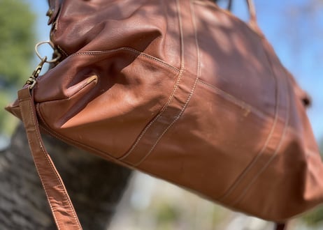 old coach leather bag