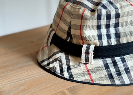 burberry check hat