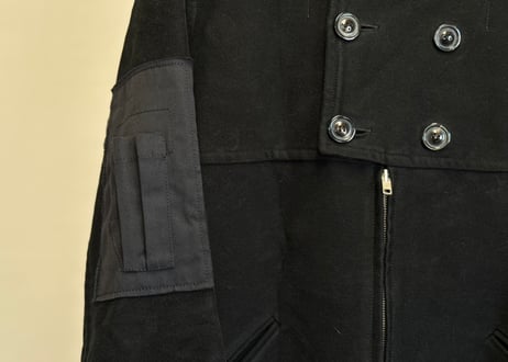 maison margiela "再構築" back zip coat